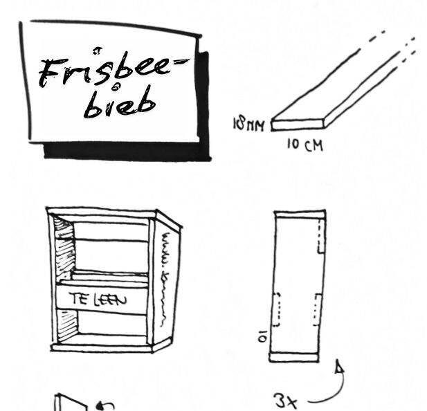 Frisbee-bieb ontwerp Frisbee-bieb ontwerp